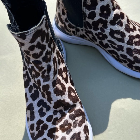 APL high top leopard calf hair sneakers sz 6 - Picture 2 of 4